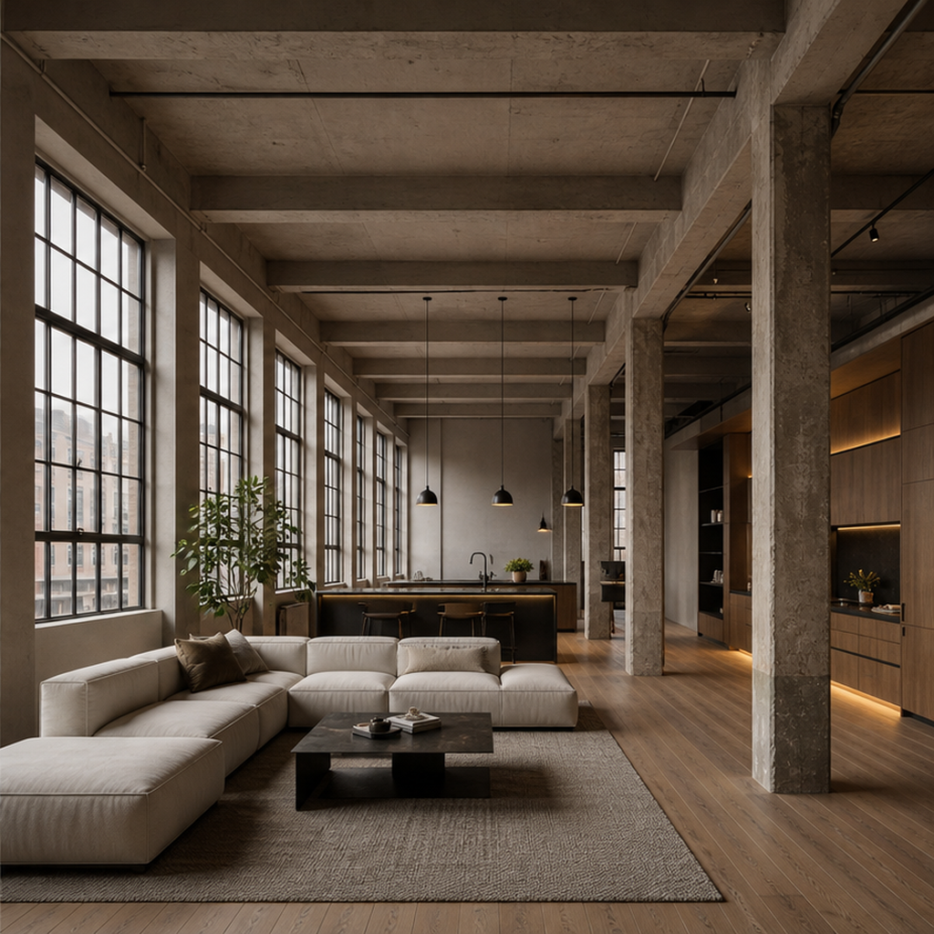Innenausbau Loft - Zürich West – nach der Renovation