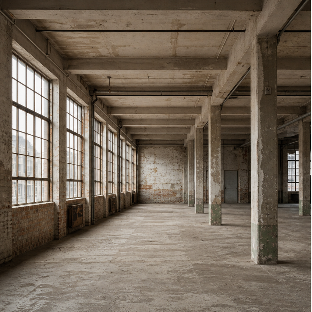 Innenausbau Loft - Zürich West – vor der Renovation